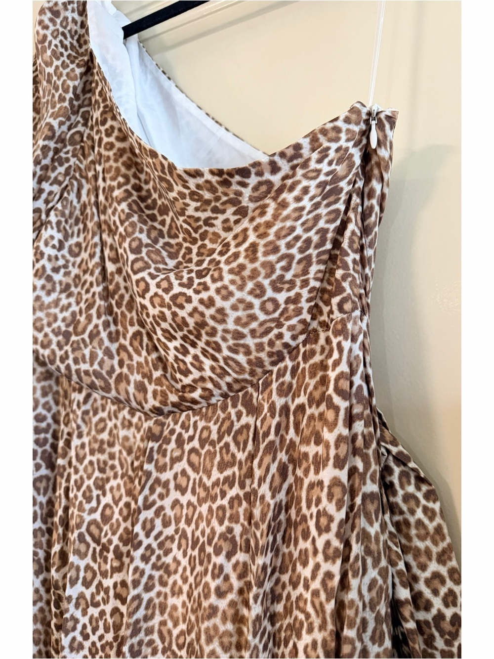 J. Crew Collection - One-Shoulder Dress in Brown Leopard Print - Picture 7 of 10